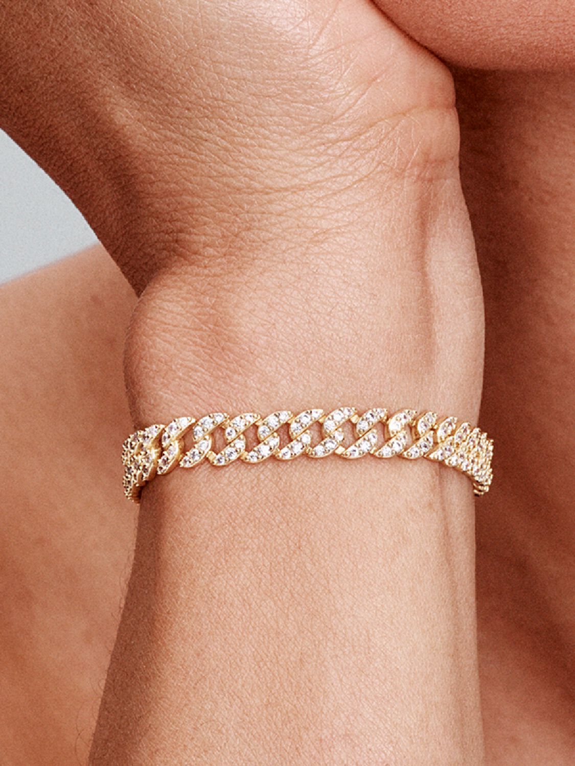 Pave Kubansk Armband | Guld