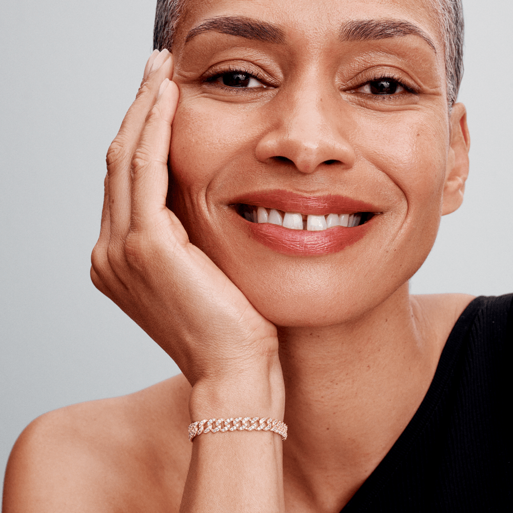 Pave Kubansk Armband | Guld