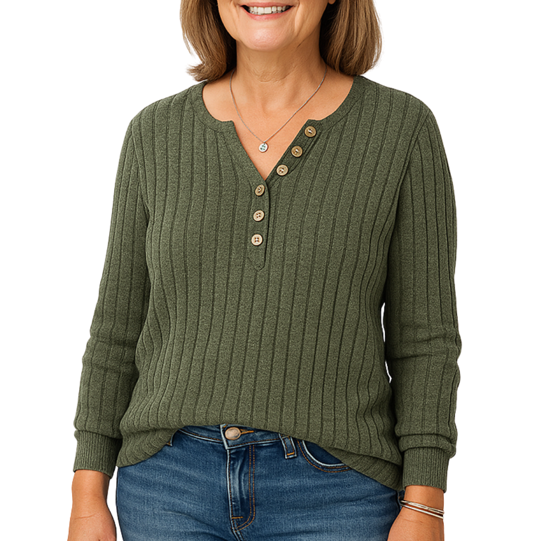 CHARLIE | Elegant Texturerad Knit Top