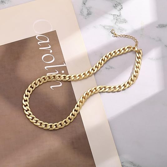 Chunky Cuban Link Halsband | Guld