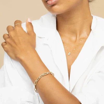 Kärleksbrev initialhalsband | Guld