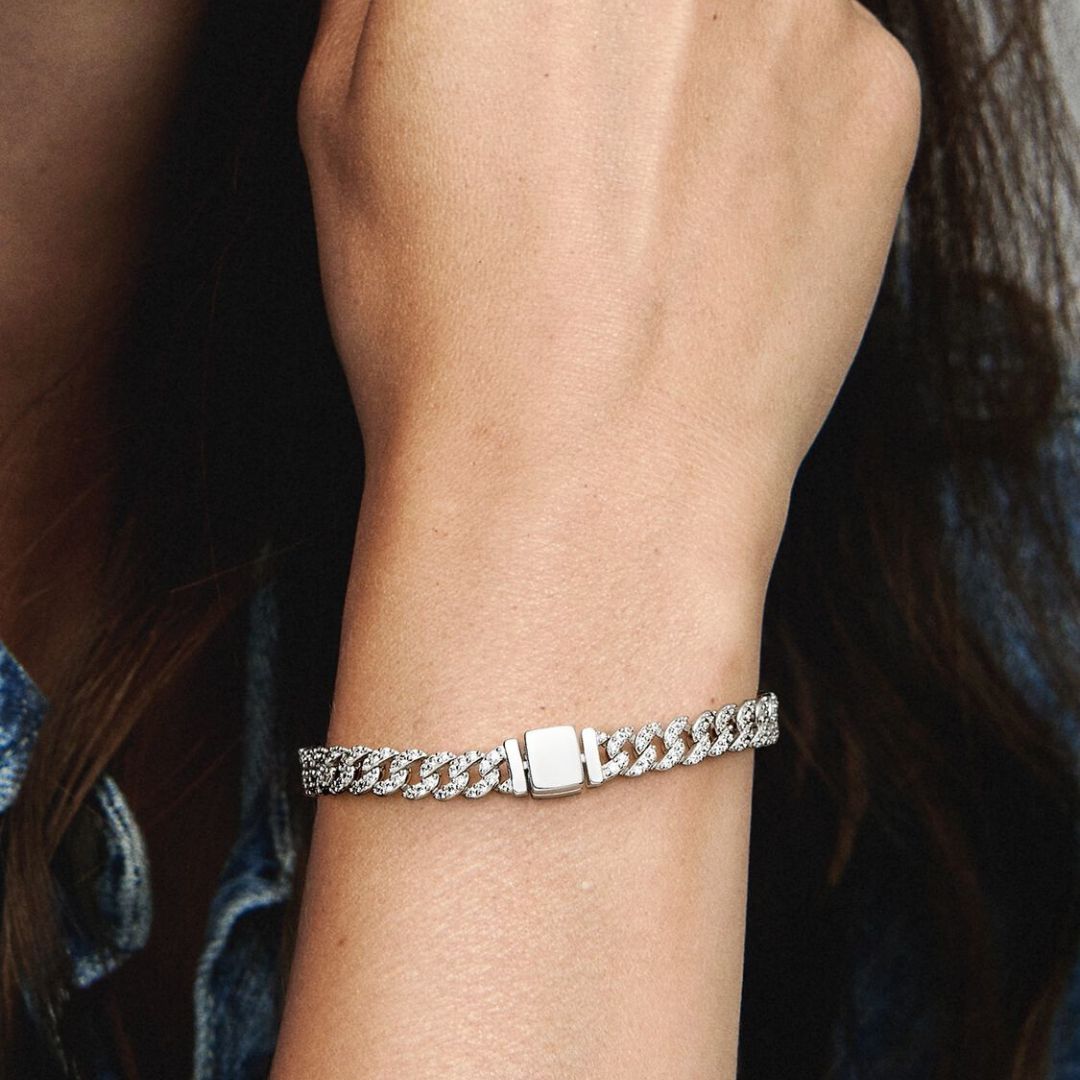 Pave Kubansk Armband | Guld