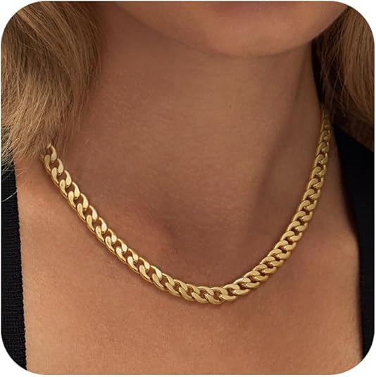 Chunky Cuban Link Halsband | Guld