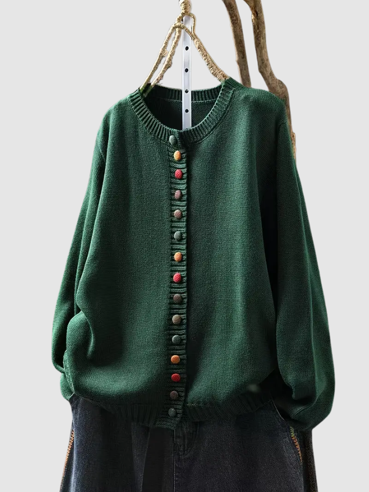 Seliora | Texturerad Stickad Cardigan