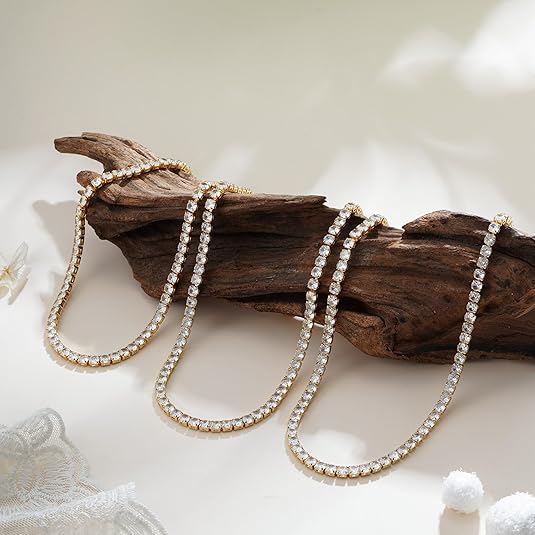 Tennis Halsband | Guld