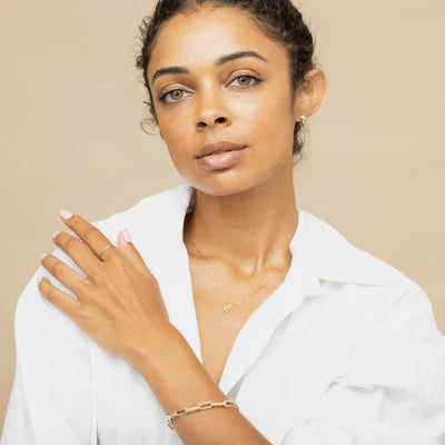 Kärleksbrev initialhalsband | Guld